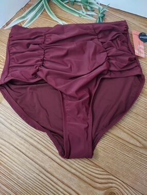 Shapemint Burgundy High Wasted Control Bottom 2XL New